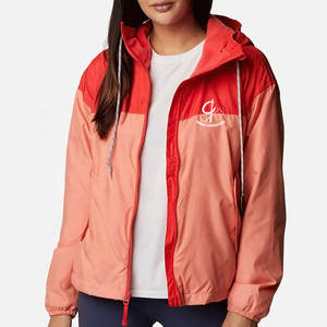 Chaquetas transpirables de moda para mujer de calle para chaquetas cortavientos de Hip Hop de color personalizado con capucha - Product Image 1