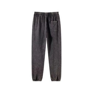 Best Selling Unisex Cotton Fleece Jogger Pant Customized Screen Printed Logo Acid Wash Stacked Men's <b>Waterproof</b> <b>Trouser</b> - Product Image 1