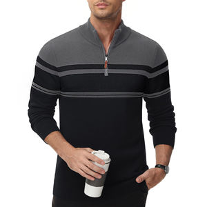 2025 sortie d'usine haute qualité hommes hiver tricoté pull confortable respirant broderie bouton décoration Logo dos - Product Image 1