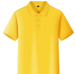 Men's Solid <b>Yellow</b> Short Sleeve Oxford <b>Polo</b> <b>Shirt</b> Regular Fit Casual Button Down Woven Fabric - Product Image 1