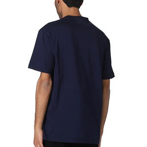 T-shirt ample et respirant pour homme, épaules tombantes, en polyester et coton tissé, motif imprimé - Product Image 3