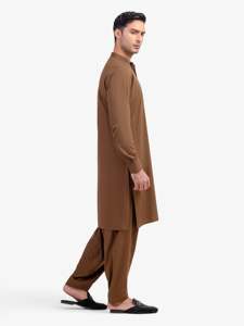 Salwar Kameez pakistanais pour hommes, vêtements décontractés, tenue traditionnelle musulmane, coupe régulière pour tous les jours, Eid et prière du Jummah - Product Image 4