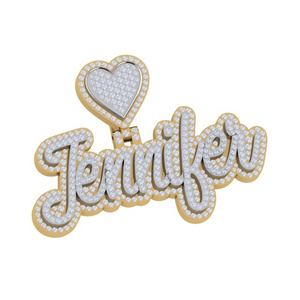 จี้เพชรมอยส์ซาไนต์คุณภาพระดับพรีเมี่ยมระยิบระยับหรูหราทอง10K VVS2ตัดสุกใสของขวัญเครื่องประดับที่สวยงามสำหรับผู้หญิง - Product Image 6