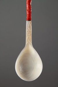 Cuerno de búfalo y madera, herramientas para ensaladas ecológicas de 4 piezas, cucharas para café, té, bebidas, disfrute a la hora de comer - Product Image 3