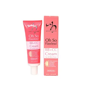 抗衰老增亮保湿霜哦So无瑕疵BB + CC粉底霜管SPF 50 + UVA/UVB所有皮肤类型颜色校正