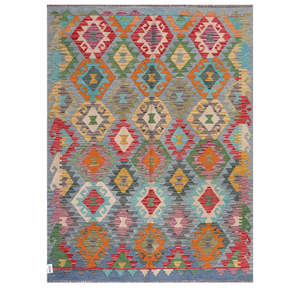 Alfombra Imaco Rugs Maimana, Alfombra Kilim de Afganistán, 204 x 155 cm - Product Image 1