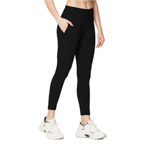 Spandex Polyester Gym Pantalon Femmes Avec Poche Sport Yoga Fitness Pantalon Leggings D'entraînement Taille Haute Gym Courir Sport Yoga - Product Image 1