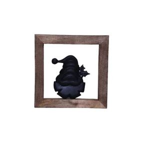 Estrella de Navidad de aluminio hecha a mano de proveedor indio de Venta caliente con acabado negro en marco de madera regalo de Navidad de alta calidad - Product Image 3