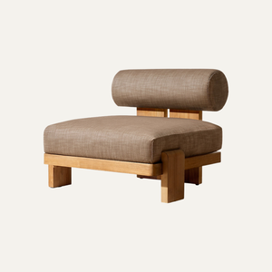 Sillón Reclinable Contemporáneo Ravo para el Hogar, Dormitorio, Sala de Estar, Comedor, Hoteles, Hecho de Madera y Tela - Product Image 1