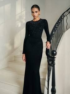 Luxurious Style <b>Long</b> <b>Skirt</b> Slightly Flared Wool Lacy Jacquard Era Wool Lacy Jacquard <b>Skirt</b> Women'S Sets Clothing Manufacturers - Product Image 5