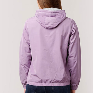 Venta caliente a prueba de viento Zip-Up ligero transpirable de alta calidad de tela de moda de invierno teñido chaqueta cortavientos para mujer - Product Image 3