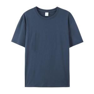 T-shirt unisexe à manches courtes de haute qualité pour hommes col rond décontracté Streetwear 100% coton vente en gros - Product Image 1