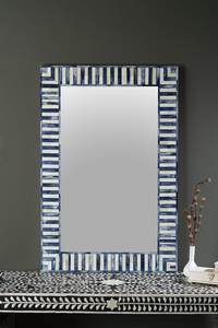 Espejo de Pared Decorativo de Madera de Lujo con Incrustaciones de Hueso, Hecho a Mano, Moderno y Ecológico, para Hogares y Comercios de Alta Gama - Product Image 5