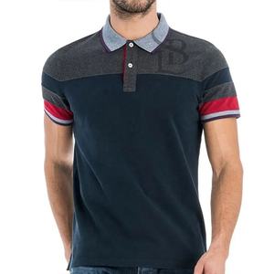 Vente en gros OEM polo golf uni à manches courtes impression personnalisée logo design vierge 100% coton t-shirt Polo hommes polos - Product Image 3