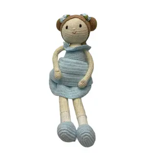 Muñeco de peluche de ganchillo hecho a mano para bebé, juguete de peluche de Pascua, 2022