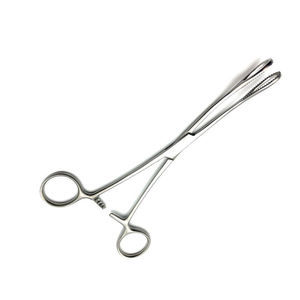 Stainless Steel Sponge Forceps Regular Length Veterinary Surgical Instrument Dressing and Sponge Holding Forceps - Product Image 2