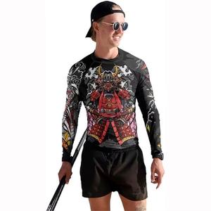 เสื้อแรชการ์ดแขนยาวสำหรับผู้ชายพิมพ์ซับลิเมชัน - Product Image 4