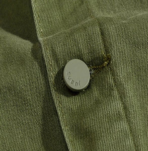 Abrigos Vaqueros de Manga Larga Estilo Urbano, Material de Algodón Resistente, Prenda de Moda para Uso Diario Informal - Product Image 4