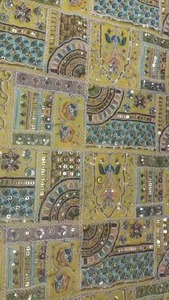 Materia prima textil poliéster Georgette tela 38 pulgadas bordado tela ancho 44 para ropa de proveedor indio - Product Image 2