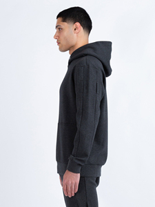 EcoSmart Fleece Sudadera con capucha de gran tamaño para hombre Sudadera con capucha de algodón de manga larga con logotipo personalizado bordado de invierno - Product Image 4