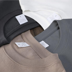 Camisetas de talla grande para hombre, camisetas Unisex de peso pesado con logotipo personalizado, Camiseta de algodón 100%, camiseta de gran tamaño bordada 280GSM para hombre - Product Image 4