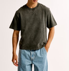 Fabricant de vêtements de ville personnalisés t-shirts Boxy surdimensionnés à épaules tombantes 100% coton T-shirt blanc Boxy Fit pour hommes - Product Image 2