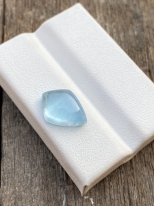 Piedra de cabujones de forma elegante de Aguamarina de Color superior Natural única con buen brillo, piedras preciosas sueltas para hacer joyas de 3,56 quilates - Product Image 2
