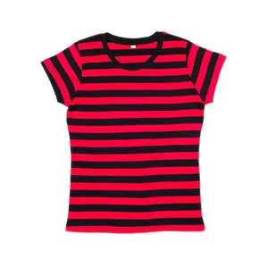 T-shirt rayé personnalisé pour femme – Article promotionnel personnalisable - Product Image 2