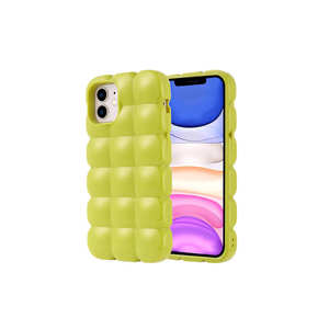 Coque de protection antichoc en silicone souple brillant Netzy Green pour iPhone 11 14 Plus - Protection magnétique pour téléphone - Product Image 1