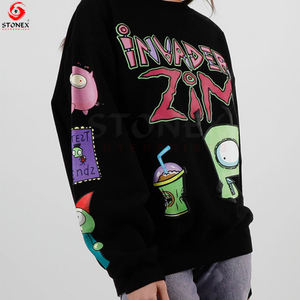 2023 femmes 100% coton sweat à manches longues sur mesure Top vente Streetwear meilleur Design pour vêtements d'hiver respirants - Product Image 3