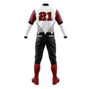 Dernière collection d'uniformes de baseball à manches courtes, teints en couleur unie, uniformes de baseball pour jeunes de taille personnalisée - Product Image 4