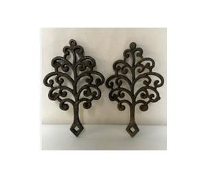 Ensembles de dessous de plat en métal noir en forme d'arbre de conception antique fournisseur fait à la main de dessous de plat en métal décoratif exigeant - Product Image 1