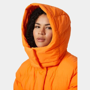 Chaqueta de Invierno Acolchada para Mujer, Modelo Aspire, Color Naranja Amapola, con Capucha Ajustable y Diseño de Burbujas, Superventas - Product Image 5
