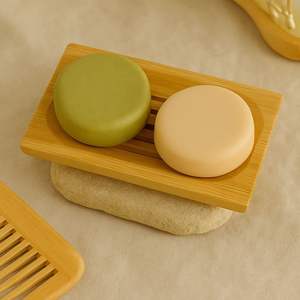 Jabonera de Bambú Duradera de Alta Calidad, Antideslizante, Forma Rectangular Moderna para Baño, Hecha a Mano, Ecológica, para Uso en el Hogar y Hoteles - Product Image 2