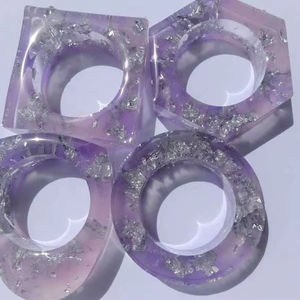 Anillo de Servilleta de Resina, Decoración de Mesa para Restaurante, Boda, Fiesta, Anillos de Servilleta de Resina Hechos a Mano, Anillo de Servilleta Personalizado - Product Image 1