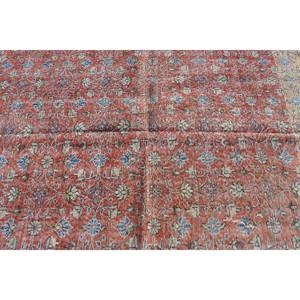 Alfombra Turca Grande de 6.2x9.9 pies, Alfombra Vintage con Estampado Animal Rojo - Product Image 4