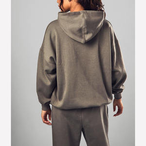Sweat à capuche en coton biologique écologique conçu sur mesure pour les femmes doux et respirant tenue décontracté quotidien avec col à capuche - Product Image 5