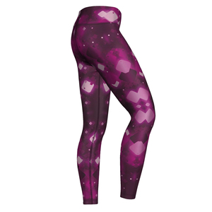 Women Purple Geometric <b>Print</b> <b>Leggings</b> High Waist Stretch Yoga Fitness Pants Custom Design Women <b>Legging</b> Wholesale - Product Image 6