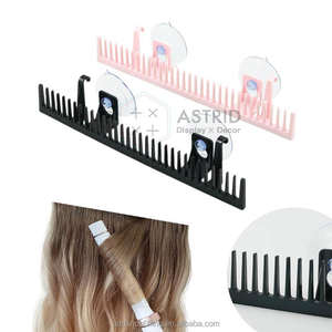 ชั้นวางแสดงวิกผมสีดำโลหะสแตนเลสคุณภาพสูงที่ยึดต่อผมติดผนังสำหรับร้านเสริมสวย - Product Image 2