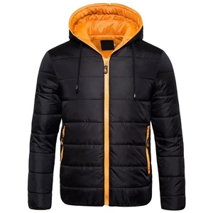 Chaqueta acolchada con capucha para hombre, ropa de abrigo masculina acolchada y lisa de alta calidad, prendas de vestir de invierno con OEM - Product Image 5