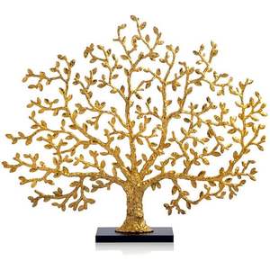 Accent Grande Feuille Table Sculpture Décorative Modèle Base Antidérapante Prix de Gros Métal Décor À La Maison Showpiece Feuille Pilier - Product Image 4