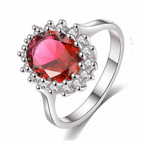 Bague de fiançailles et de mariage en argent sterling 925 plaqué argent, halo de moissanite VVS, style classique, certifiée par un tiers - Product Image 4