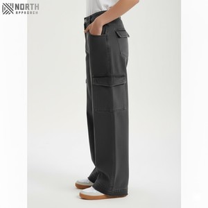 Nouveauté pantalon large à ourlet brut pour femme pantalon cargo noir fille épicée pour femme pantalon de jogging de travail pour homme - Product Image 2