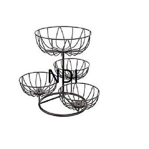 Top vente luxe Antique finition métal fruits panier de rangement comptoir Table à manger haut décor avec fil de fer cuisine incontournable - Product Image 2