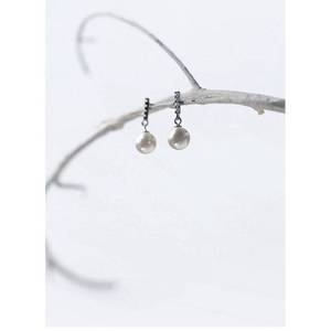 925 orecchini di perle in argento Sterling regalo di natale con confezione elegante Design E04 - Product Image 5