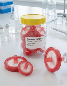 Filtro de Jeringa de Alta Calidad, 25 mm, 0.45 um, Material PTFE Hidrófobo, Carcasa de PP, No Estéril, Paquete de 100 Unidades, Marca AARK - Product Image 3