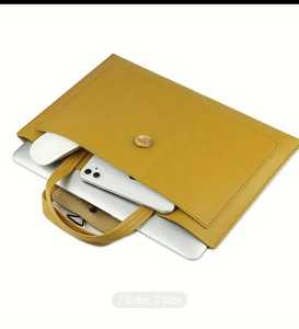 100% cuir véritable ordinateur portable Messenger étanche Faux cuir sac de voyage pour ordinateurs 15/16 pouces ordinateur portable sac à main et sac de rangement - Product Image 2