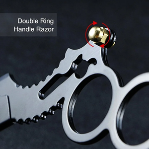 Rasoir droit de barbier professionnel de haute qualité rasoir de coupe de cheveux en acier inoxydable pliant rétro - Product Image 4