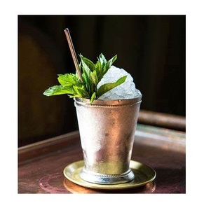 Taza de Julep plateada hecha de acero inoxidable Mint Julep Cup para el fabricante de Kentucky Derby Julep Cup - Product Image 4