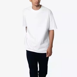 T-shirt en coton décontracté à manches courtes pour homme, basique, streetwear d'été, vente en gros OEM ODM, t-shirt oversize pour homme - Product Image 5